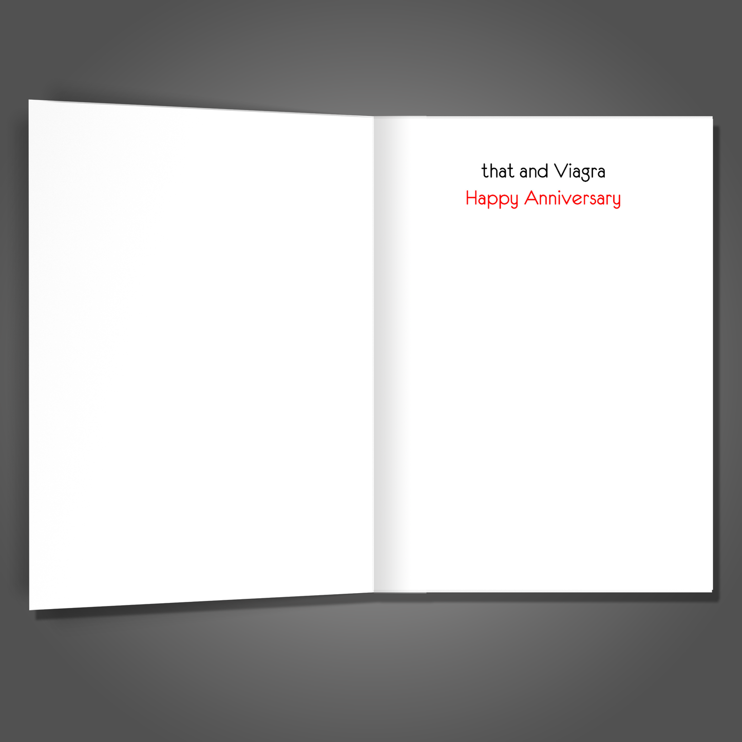 Love & Viagra Anniversary Card, Happy Anniversary Card, Funny Adult Card