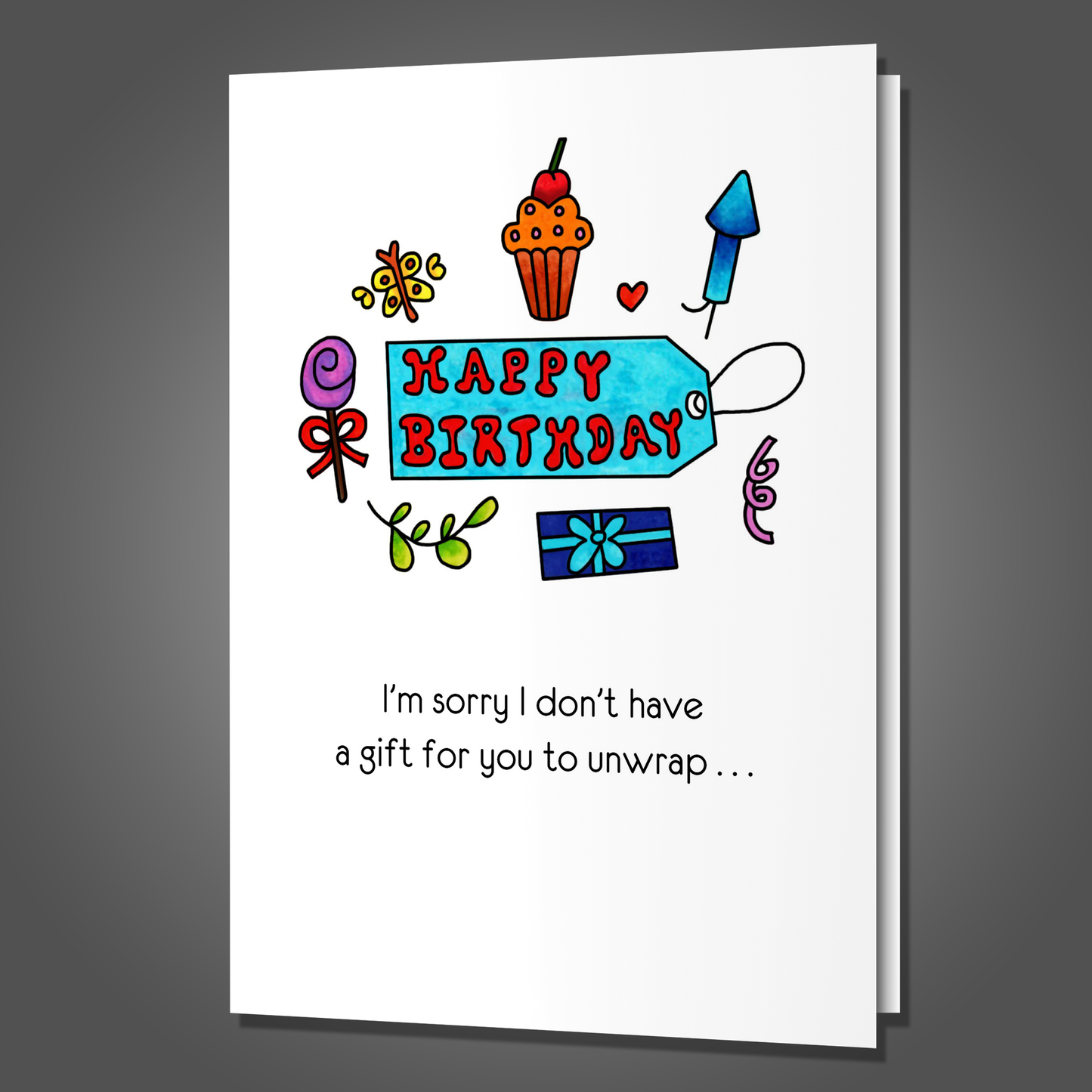 Gift to Unzip, Funny Birthday Card