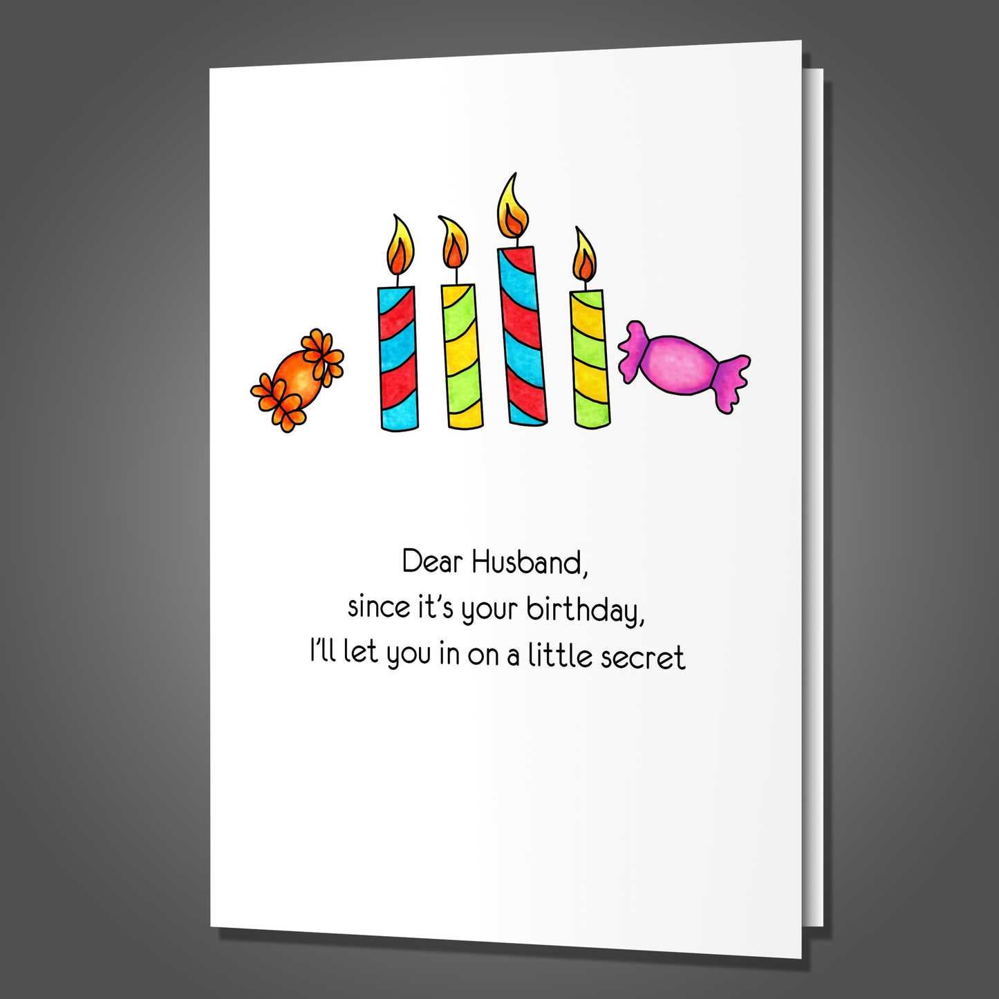 Don't Want to Fuck You, Husband Birthday Card