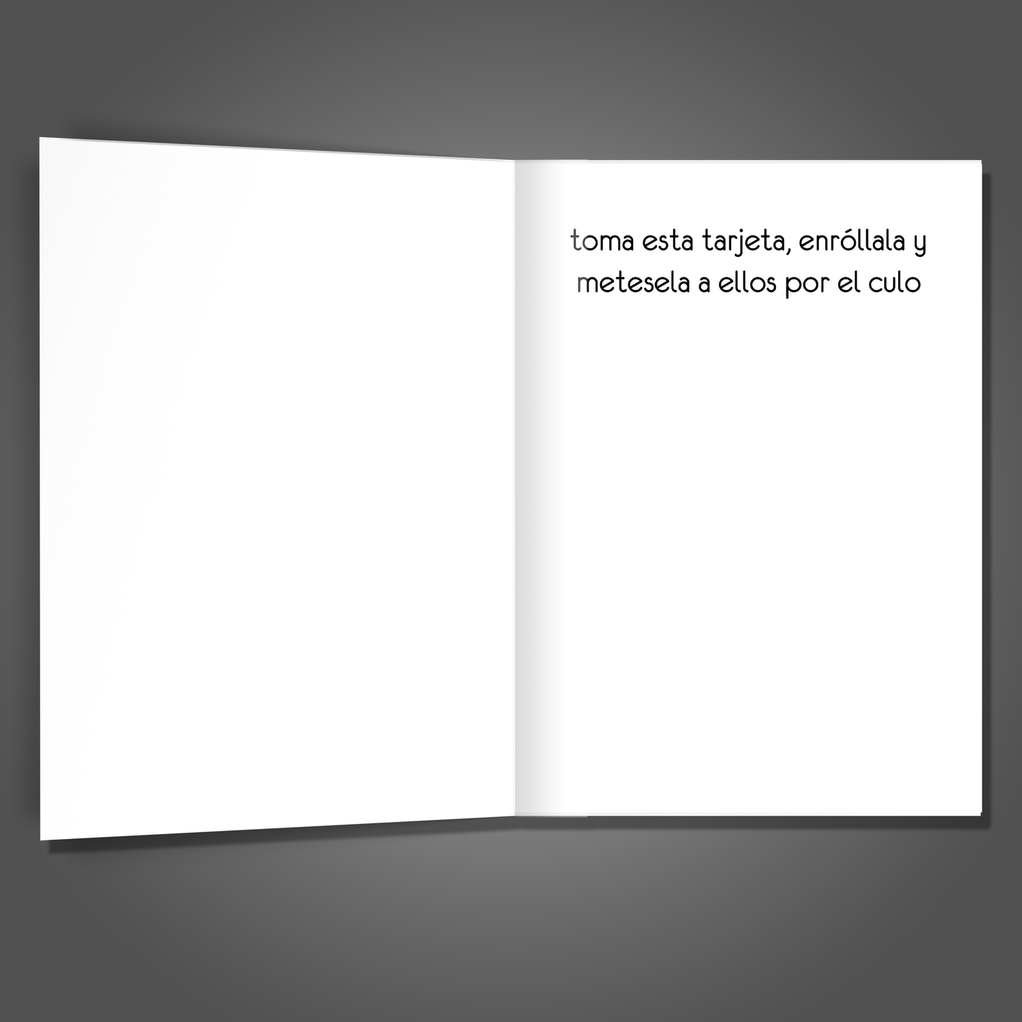 Metesela a Ellos Por el Culo Tarjeta de Felicitación de Aliento - Tarjeta Divertida