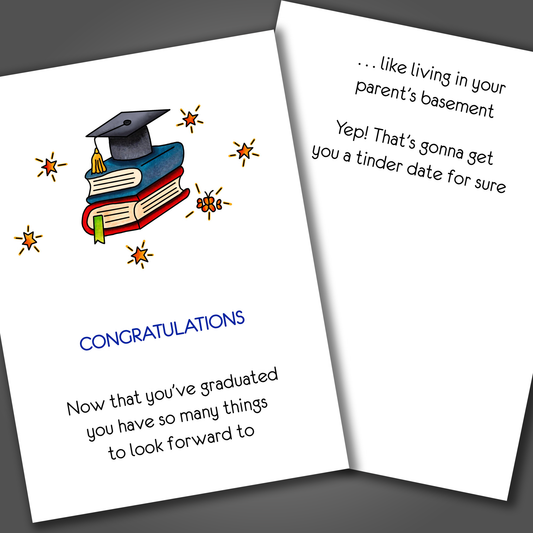 Parent's Basement Graduation Card