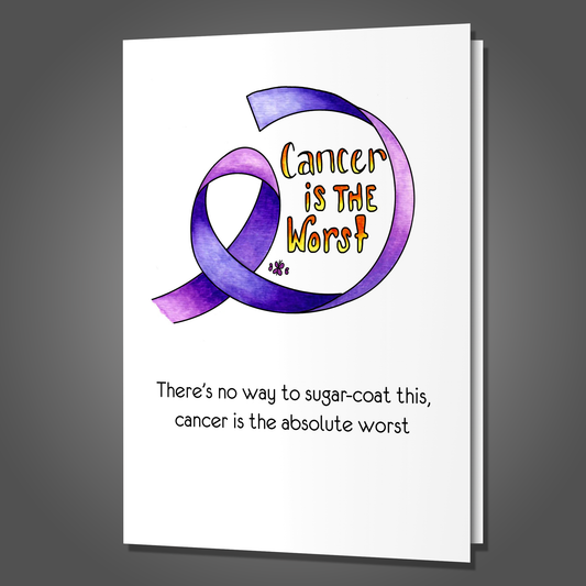 Let's Drink Once in Remission Funny Encouragement Card, Watercolor Hand-Drawn