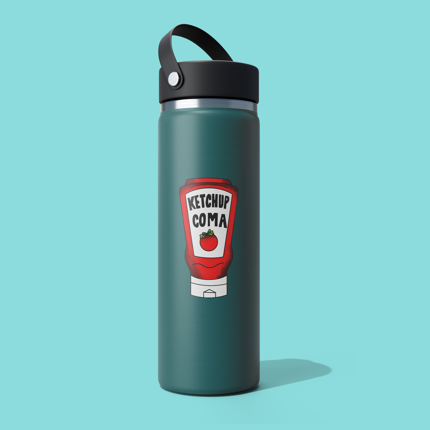 Ketchup Coma FUNNY STICKER