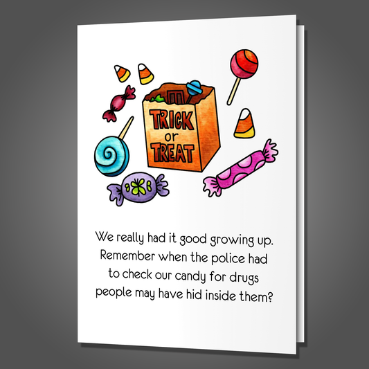 Funny Nostalgic Halloween Card