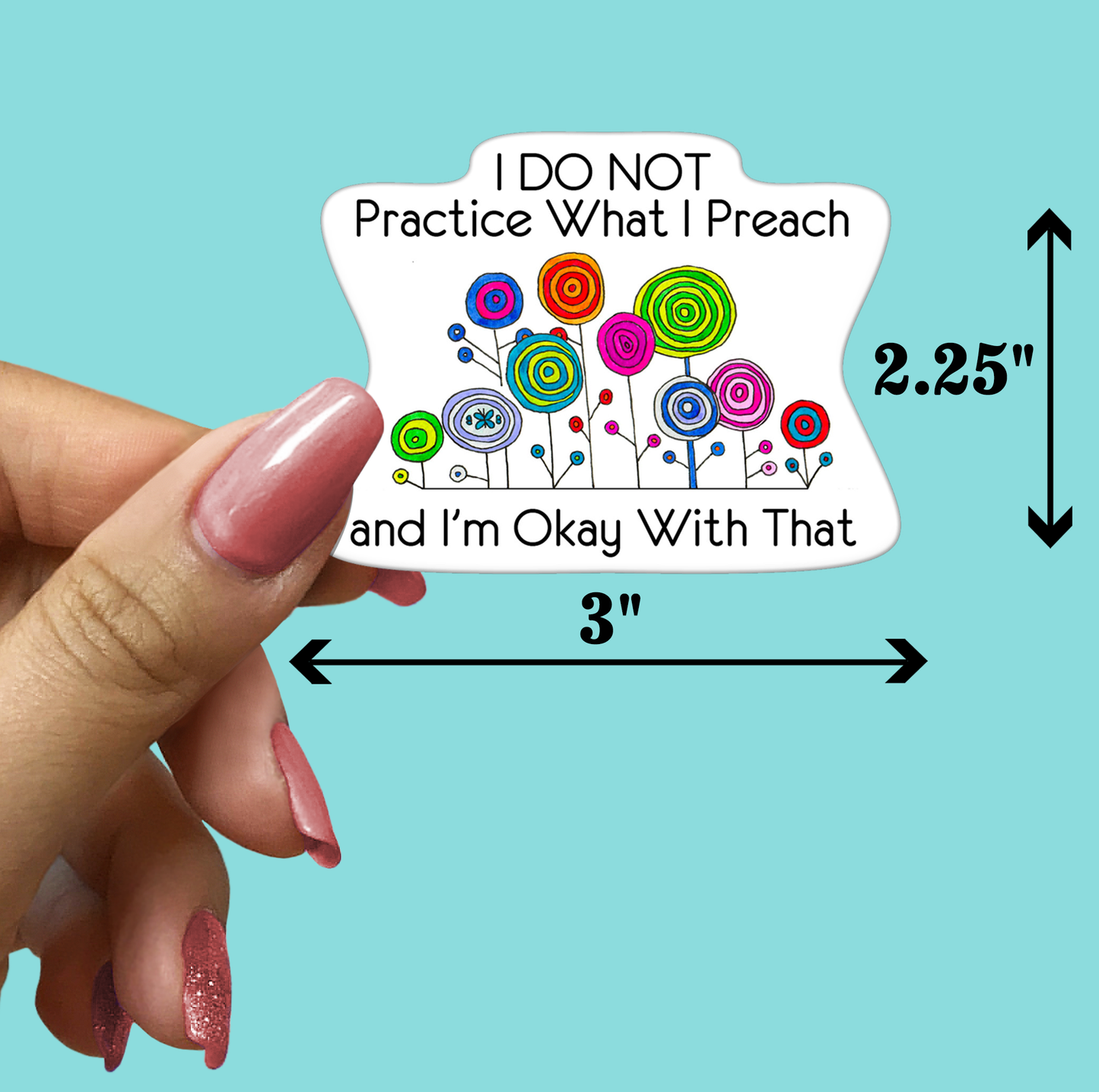 I Don't Practice What I Preach STICKER