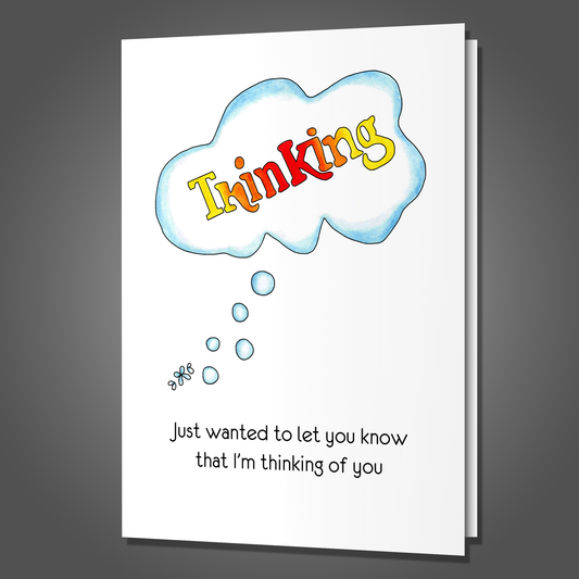 Thinking Of You NAKED - Funny Greeting Card