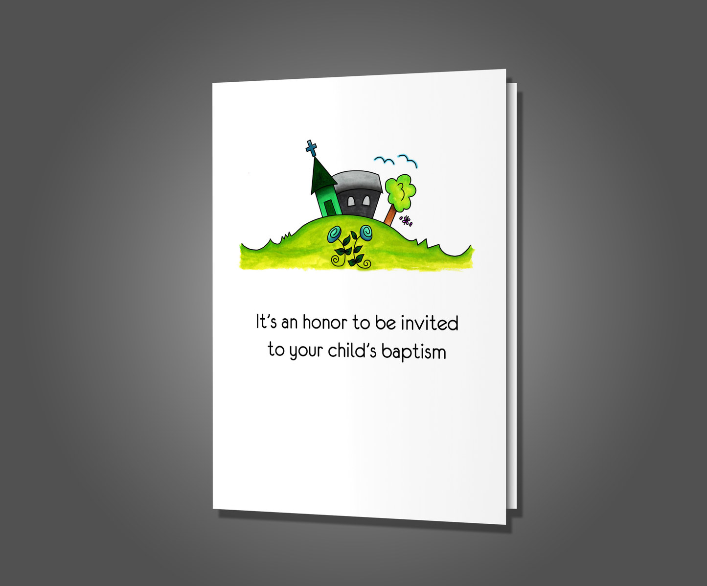 Church Cameo, Baptism Card