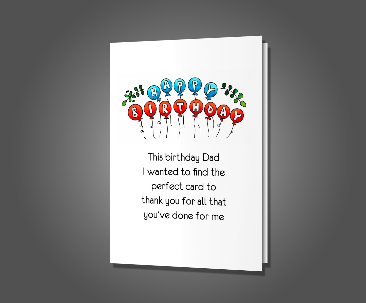 Thanks for Nothing, Father Birthday Card