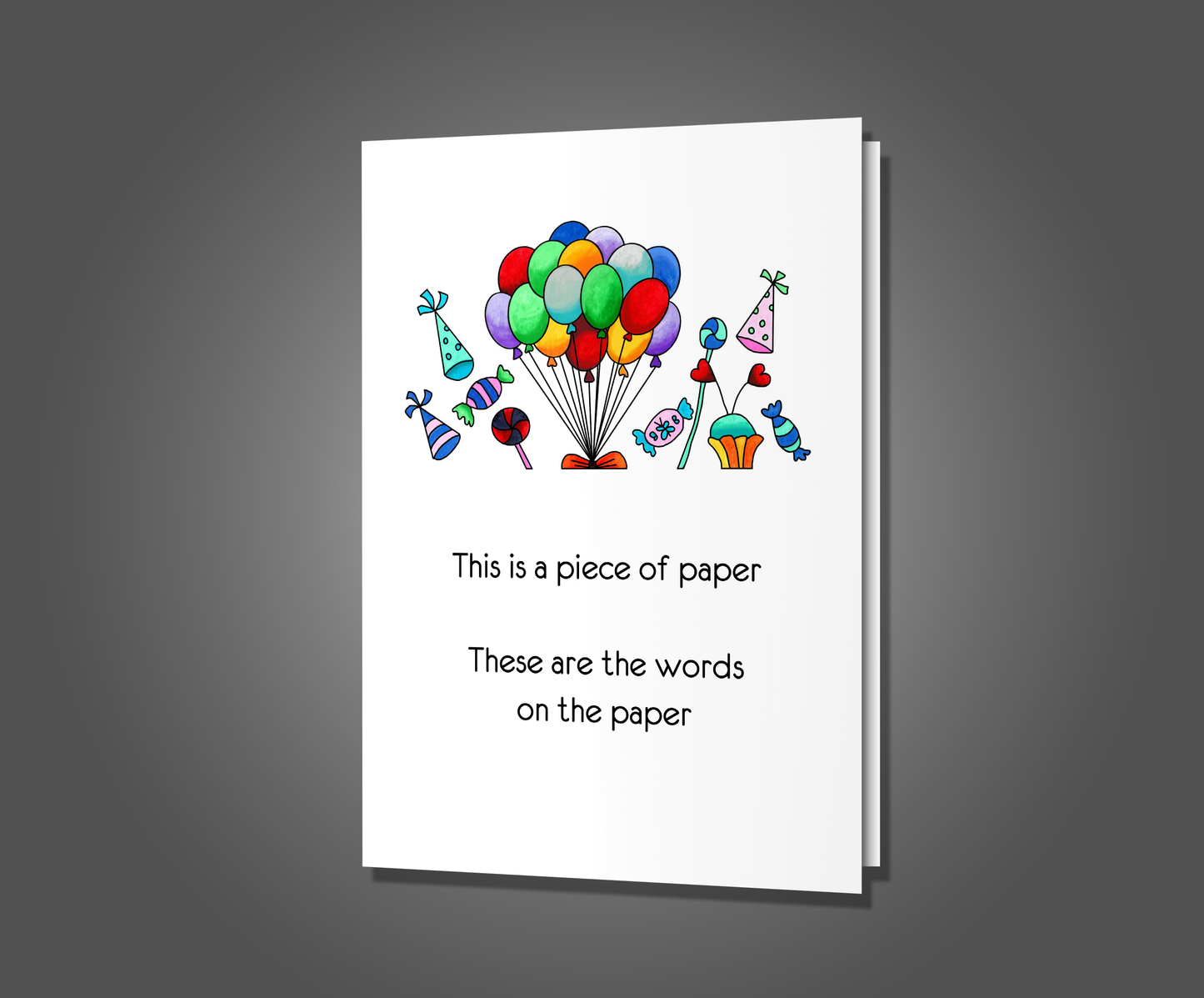 Piece of Paper, Birthday Card