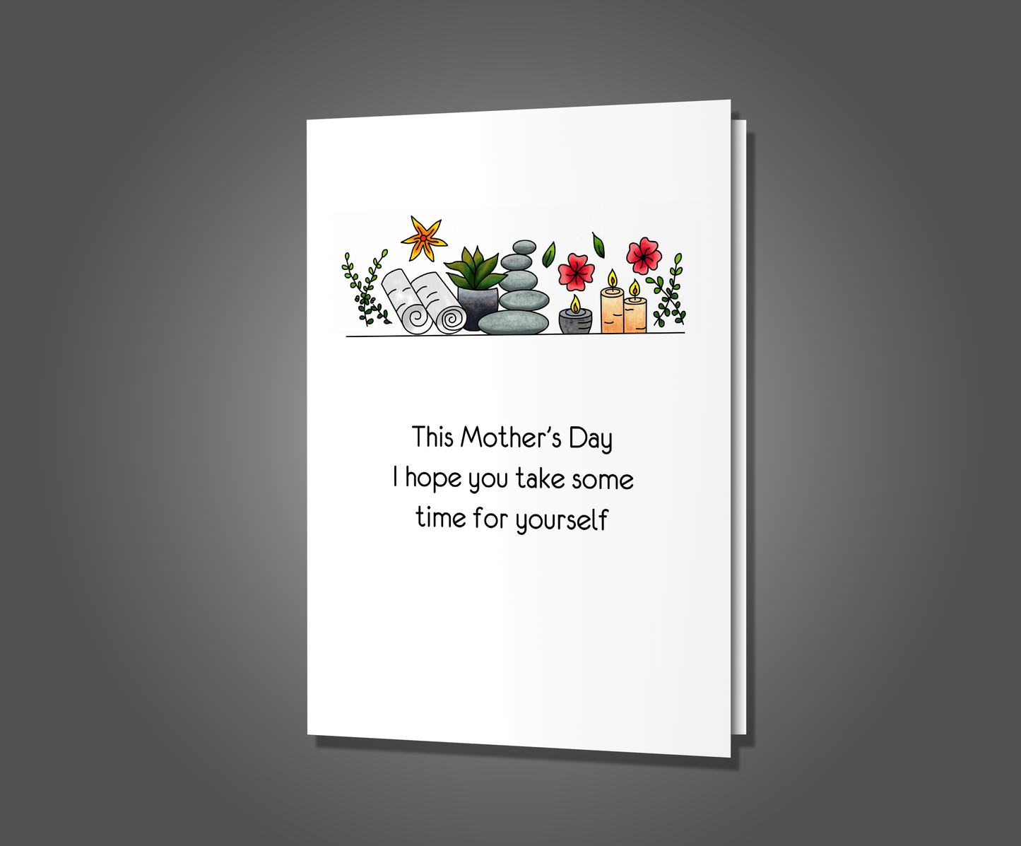 Absent Mother, Mother's Day Card