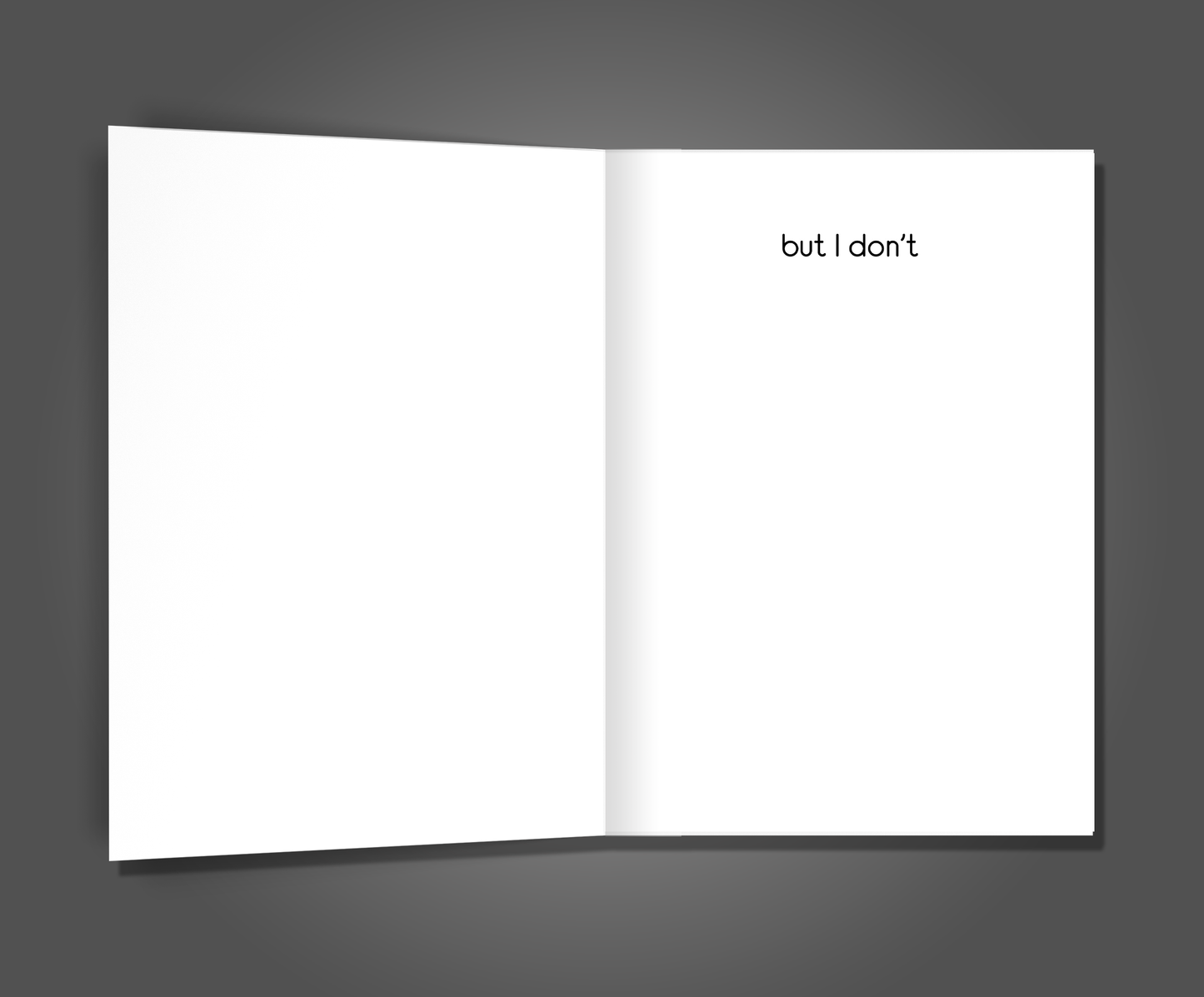 God Forgives I Don't, Apology Card