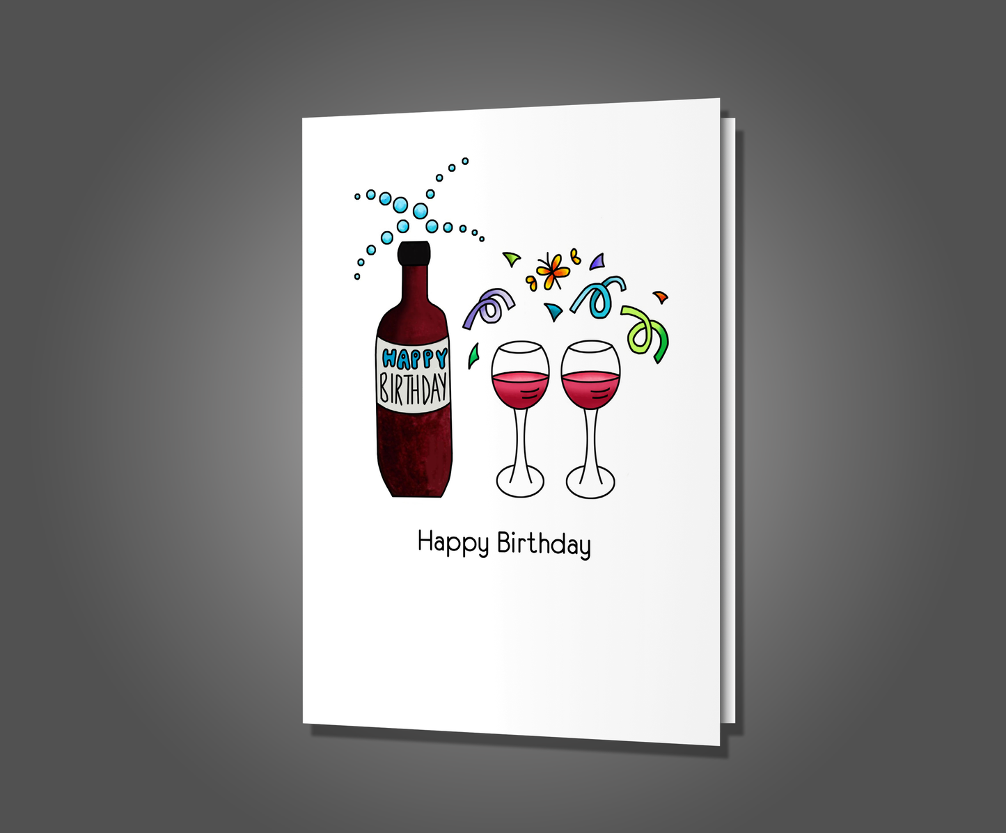 Cheers to Dying, Birthday Card