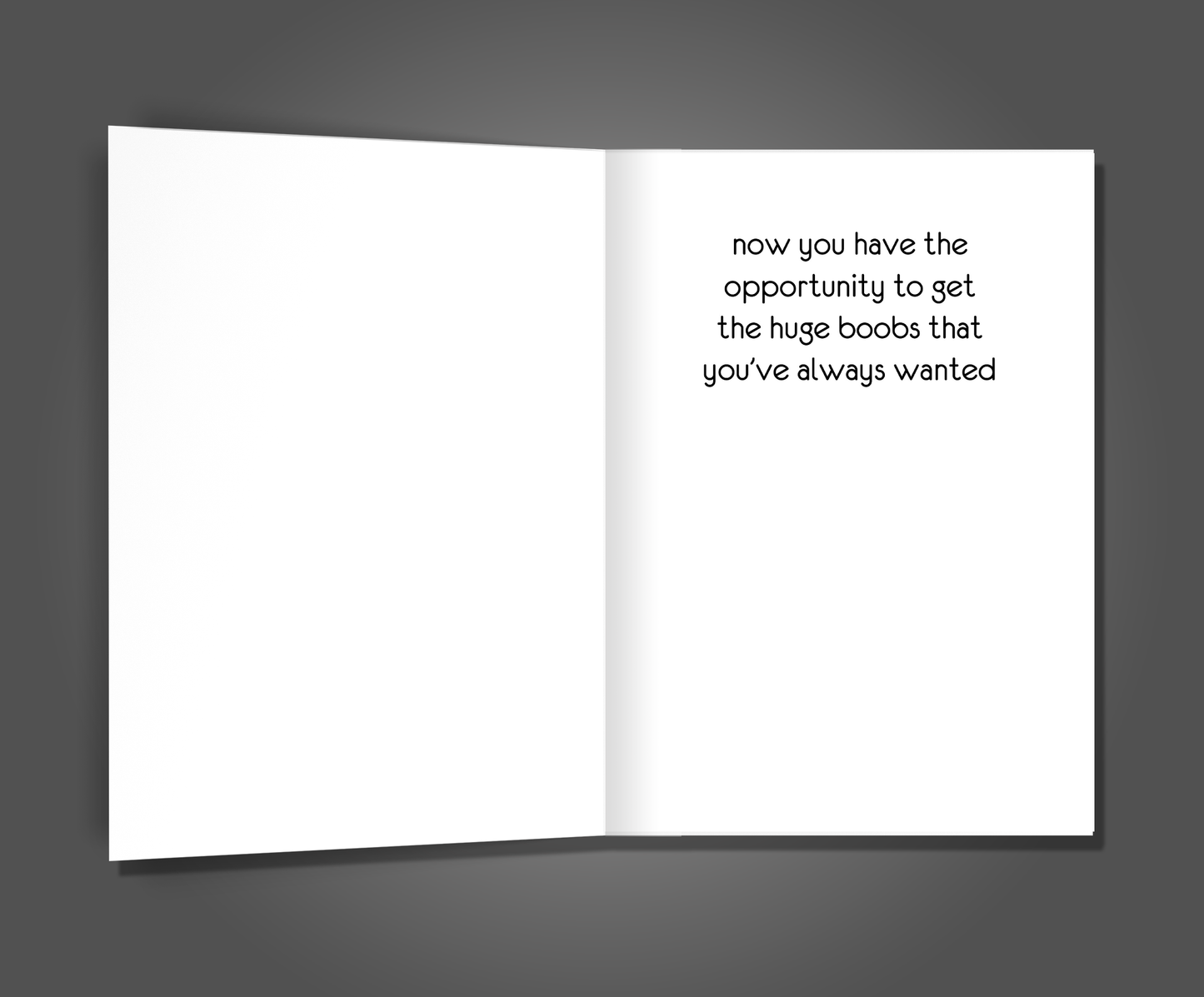 Get Huge Boobs, Breast Cancer Card