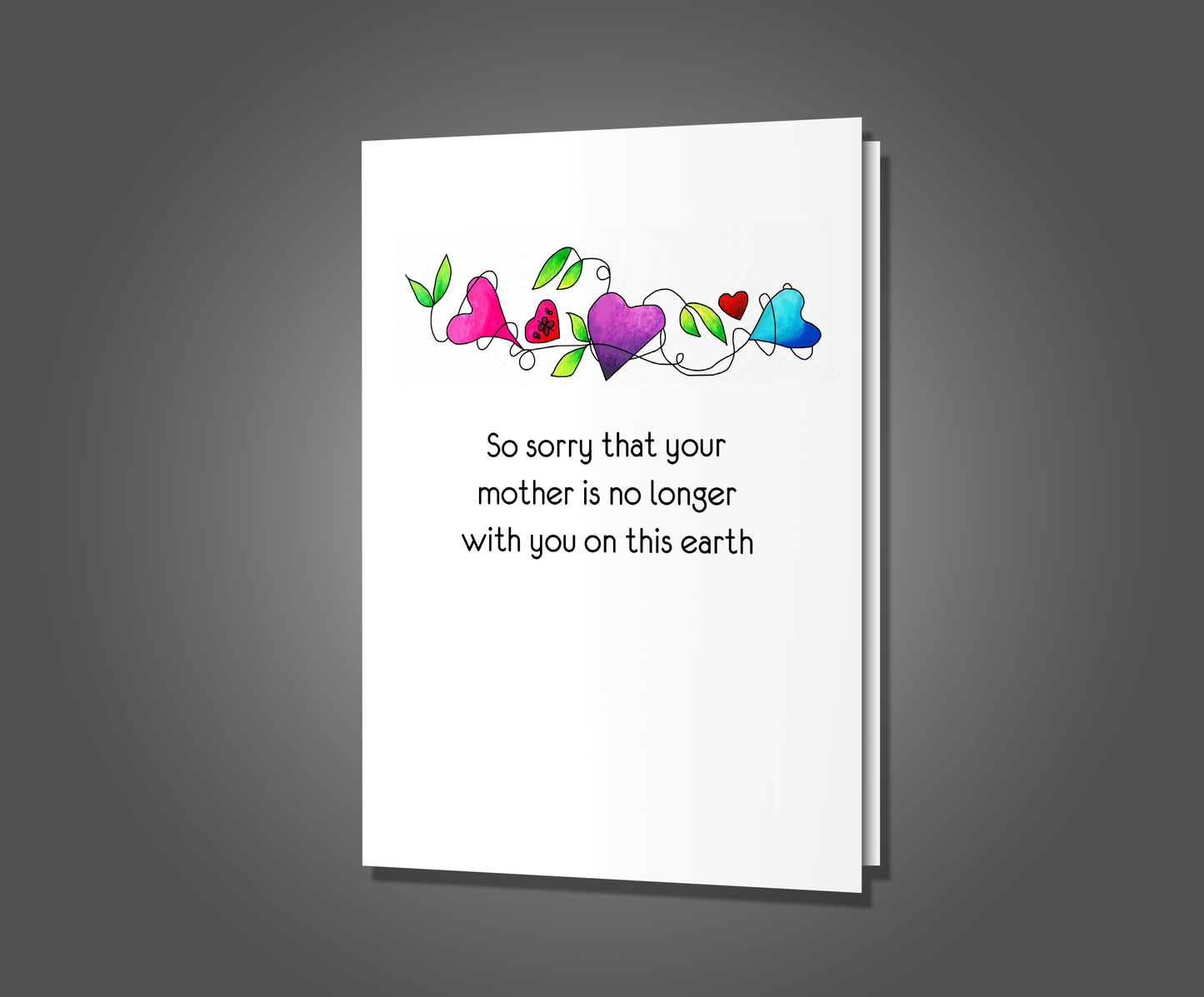 Blaming God, Mom Sympathy Card