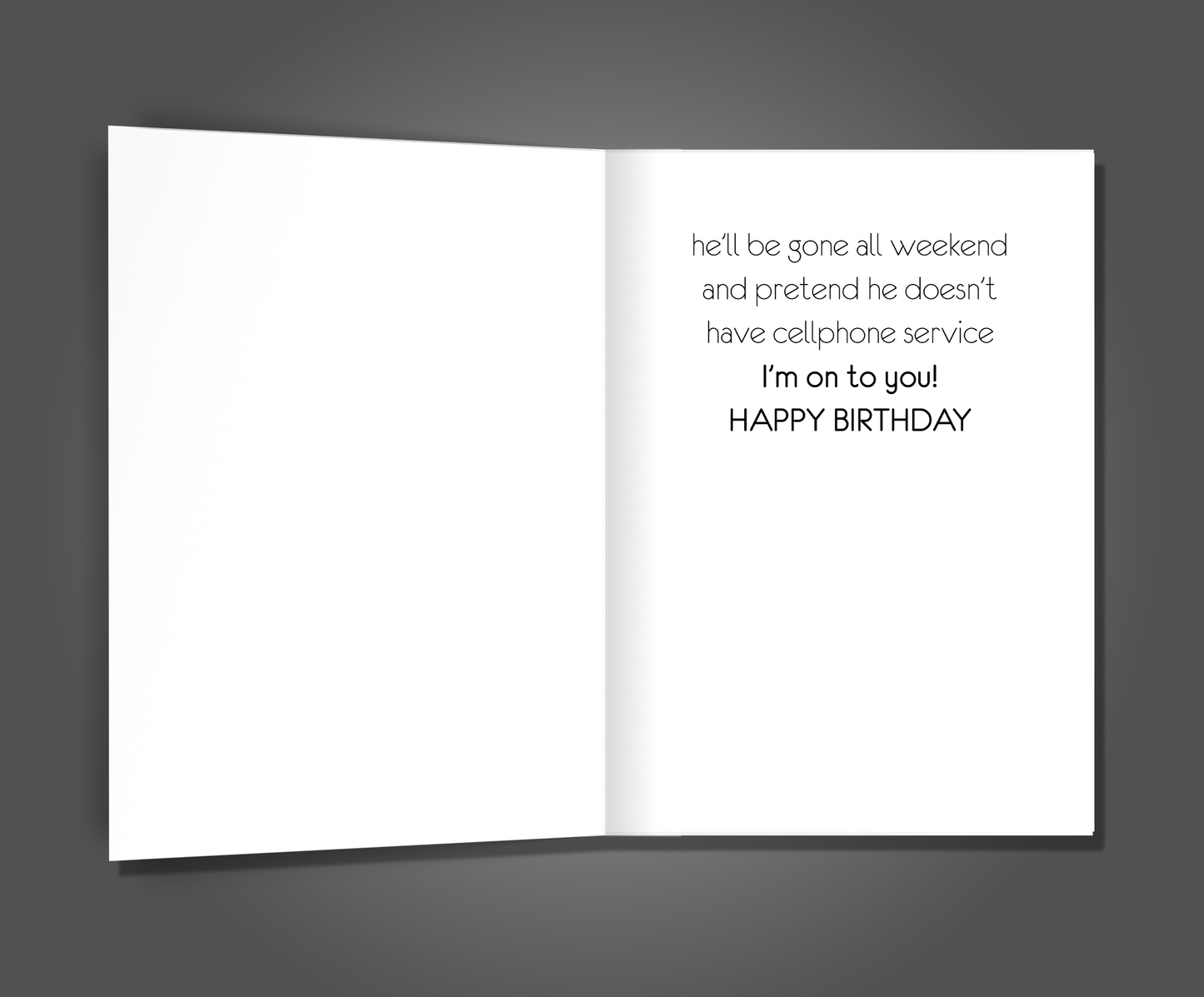Teach a Man to Fish, Birthday Card