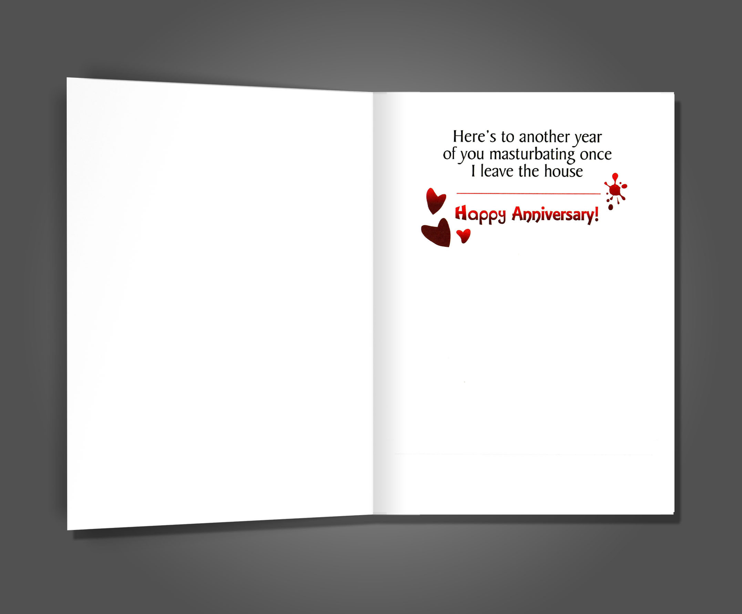 Masturbate When I Leave The House, Funny Anniversary Card