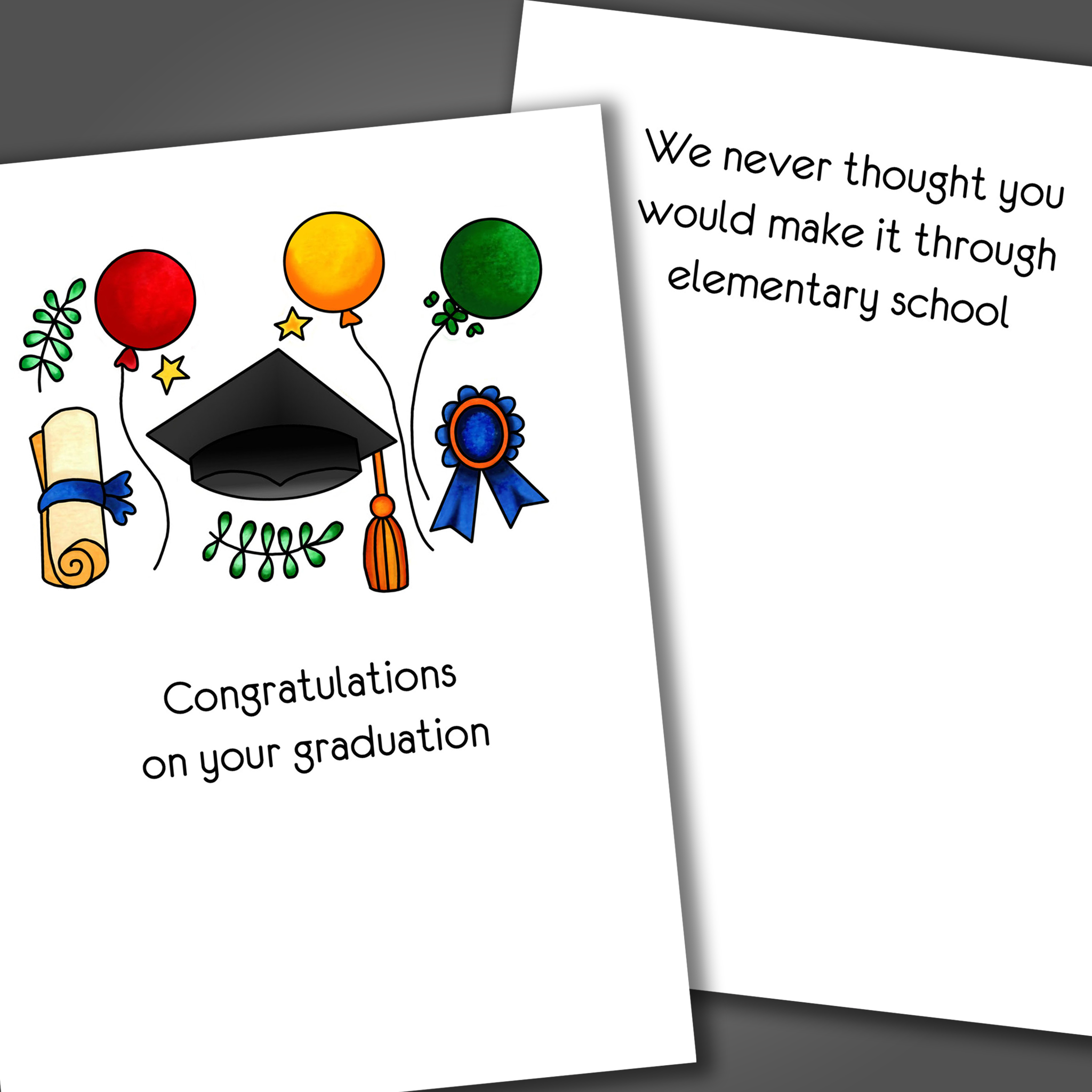 Kindergarten Graduation Cards