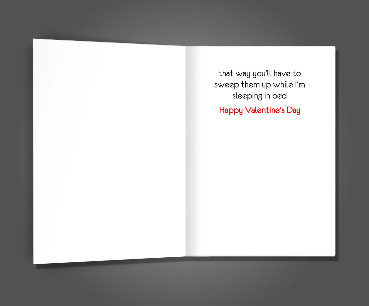Clean the Floor, Valentine's Day Card