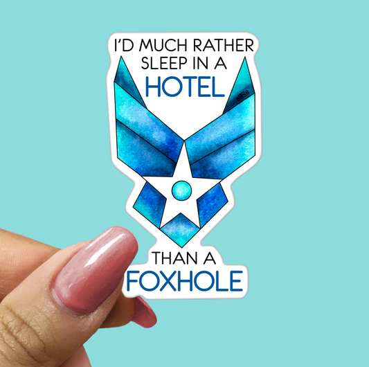 AIR FORCE Sticker - Funny Sarcastic Vinyl Sticker for Laptop, Phone and More
