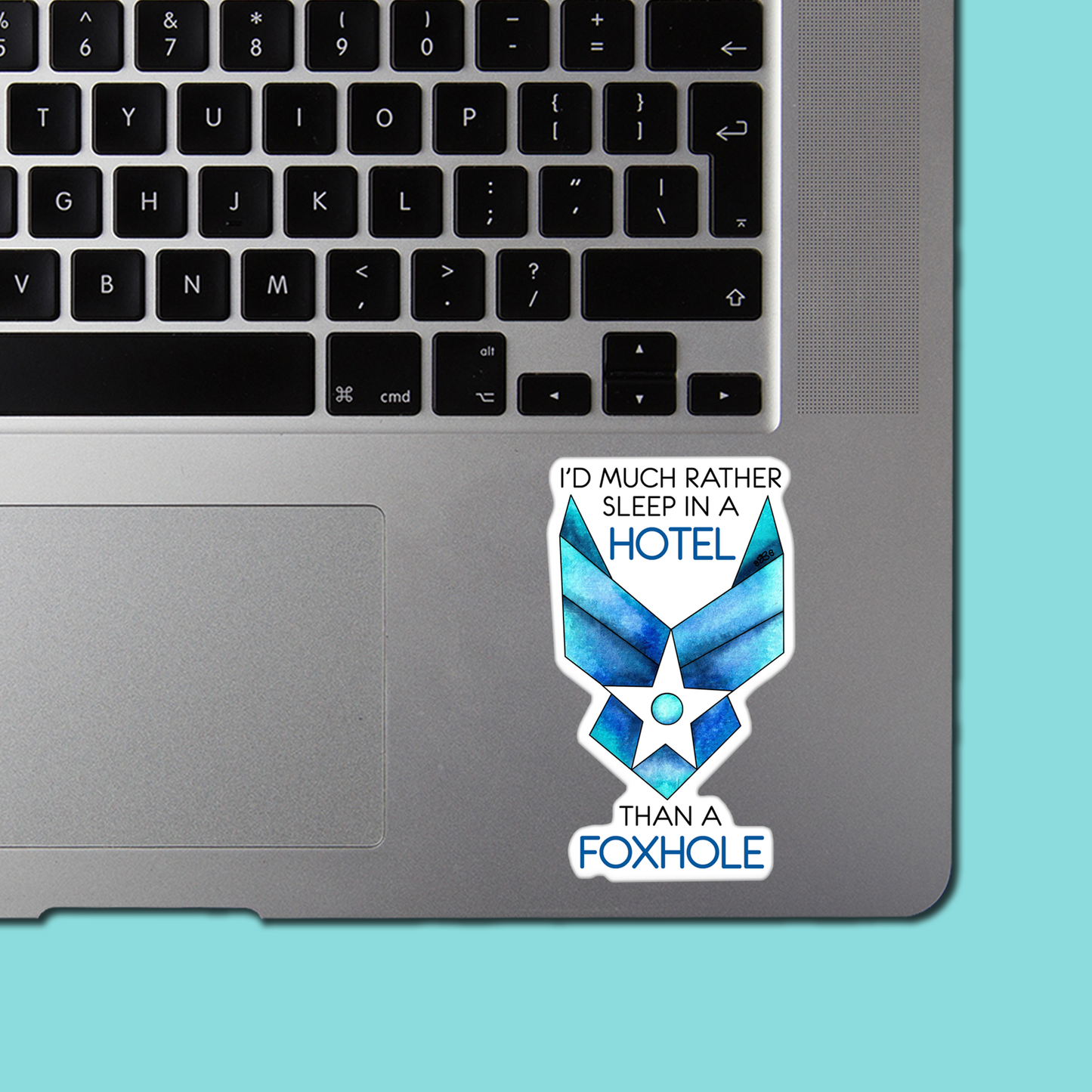 AIR FORCE Sticker - Funny Sarcastic Vinyl Sticker for Laptop, Phone and More