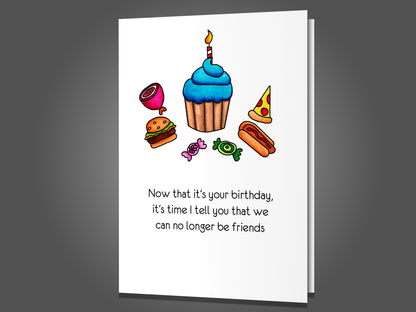 You Eat Meat - Funny Birthday Card, Adult Humor