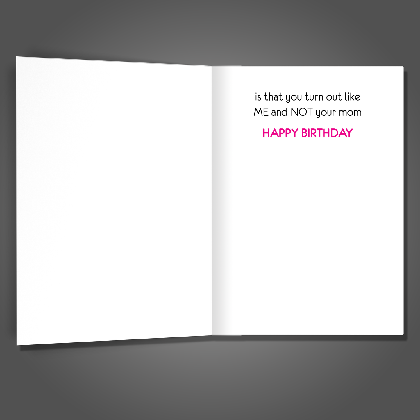Funny Niece Birthday Card, Turn Out Like Me
