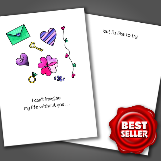 I'd Like a Divorce - Funny Divorce Card, Funny Breakup Card, Adult Humor Card