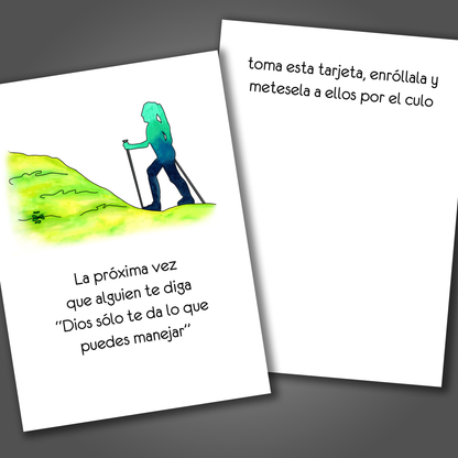 Metesela a Ellos Por el Culo Tarjeta de Felicitación de Aliento - Tarjeta Divertida