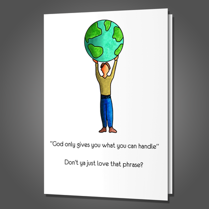 People Can't Handle Shit - Encouragement Card, Funny Adult Humor Card, Special Occasion Card