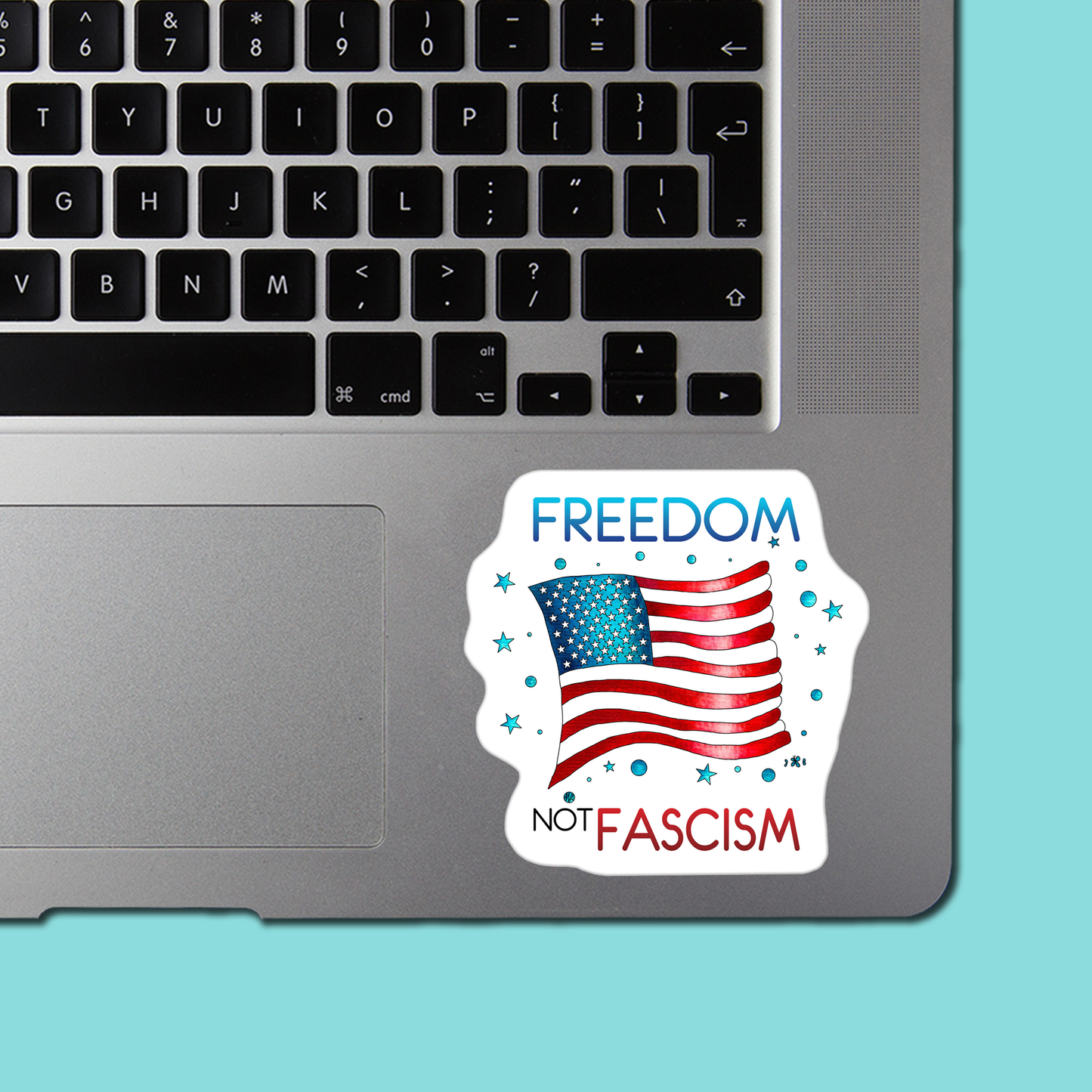 FREEDOM not FASCISM Sticker - Funny Sarcastic Vinyl Sticker for Laptop, Phone and More