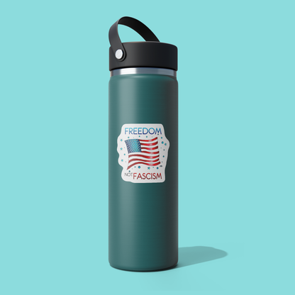 FREEDOM not FASCISM Sticker - Funny Sarcastic Vinyl Sticker for Laptop, Phone and More