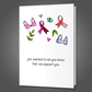 Bra Can't Support You - Breast Cancer Card