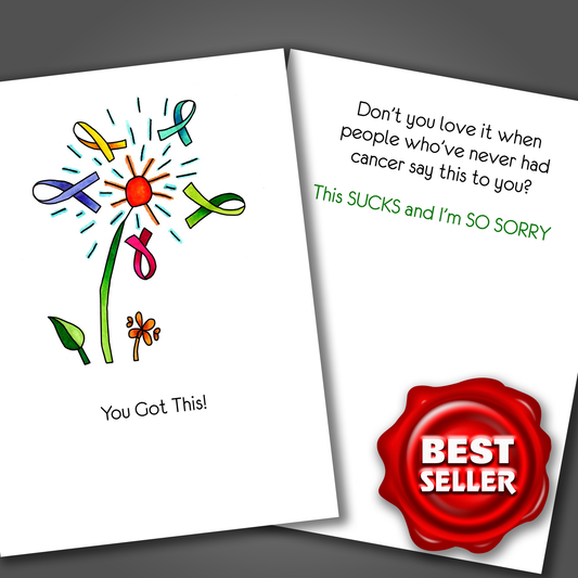 Cancer Sucks Encouragement Card