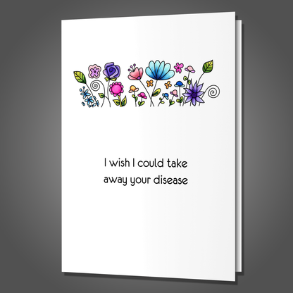 Fuck Trump Disease Card, Funny Disease Card, Funny Encouragement Card, Get Well Card