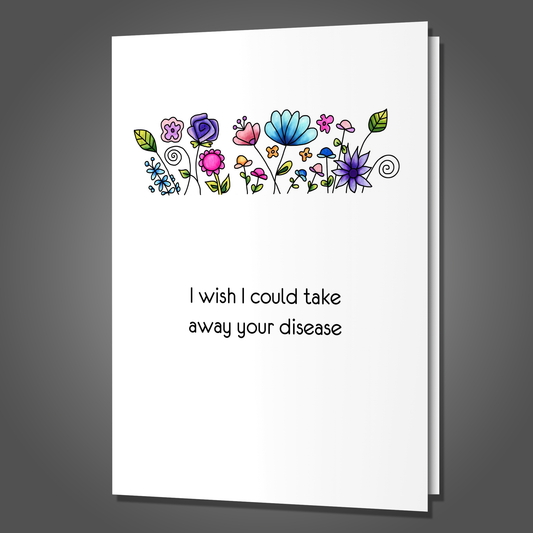 Fuck Trump Disease Card, Funny Disease Card, Funny Encouragement Card, Get Well Card