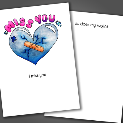 My Vagina Misses You Card