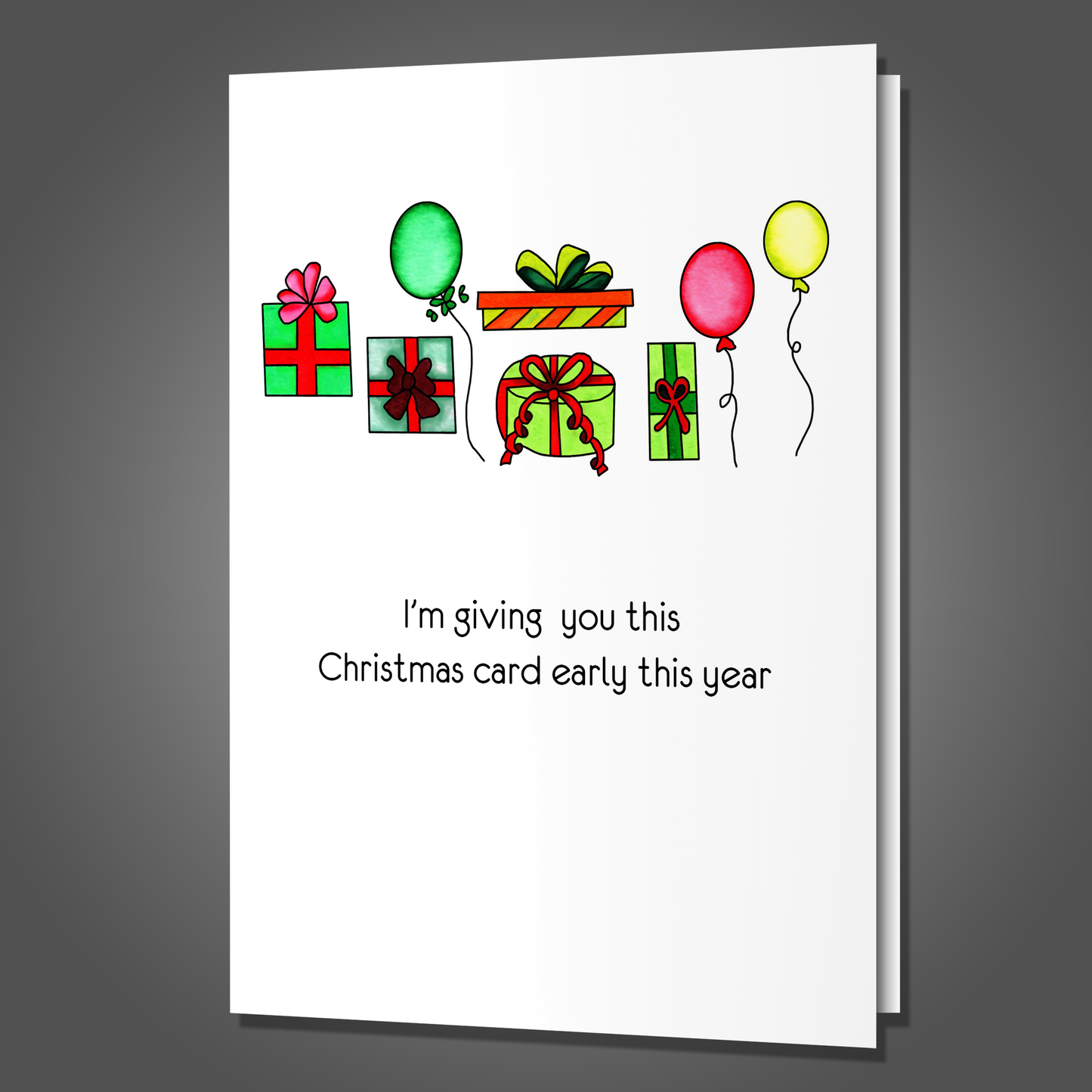 Buy Me Lots of Gifts - Funny Christmas Card