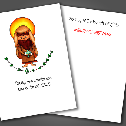 Jesus Birthday - Buy ME Gifts, Christmas Card