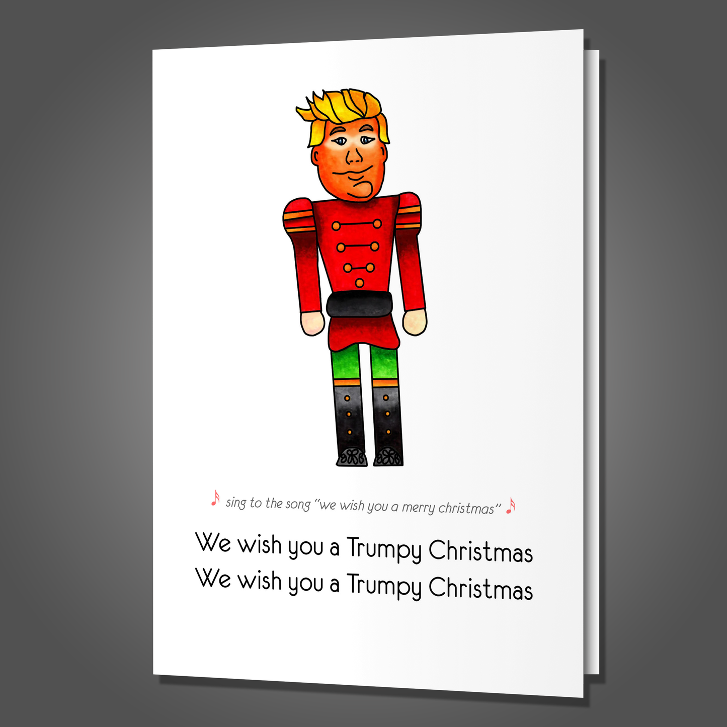 Trumpy Christmas, Merry Christmas Card, Funny Christmas Card