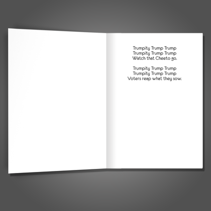 Trumpy the Snowman, Merry Christmas Card, Funny Christmas Card