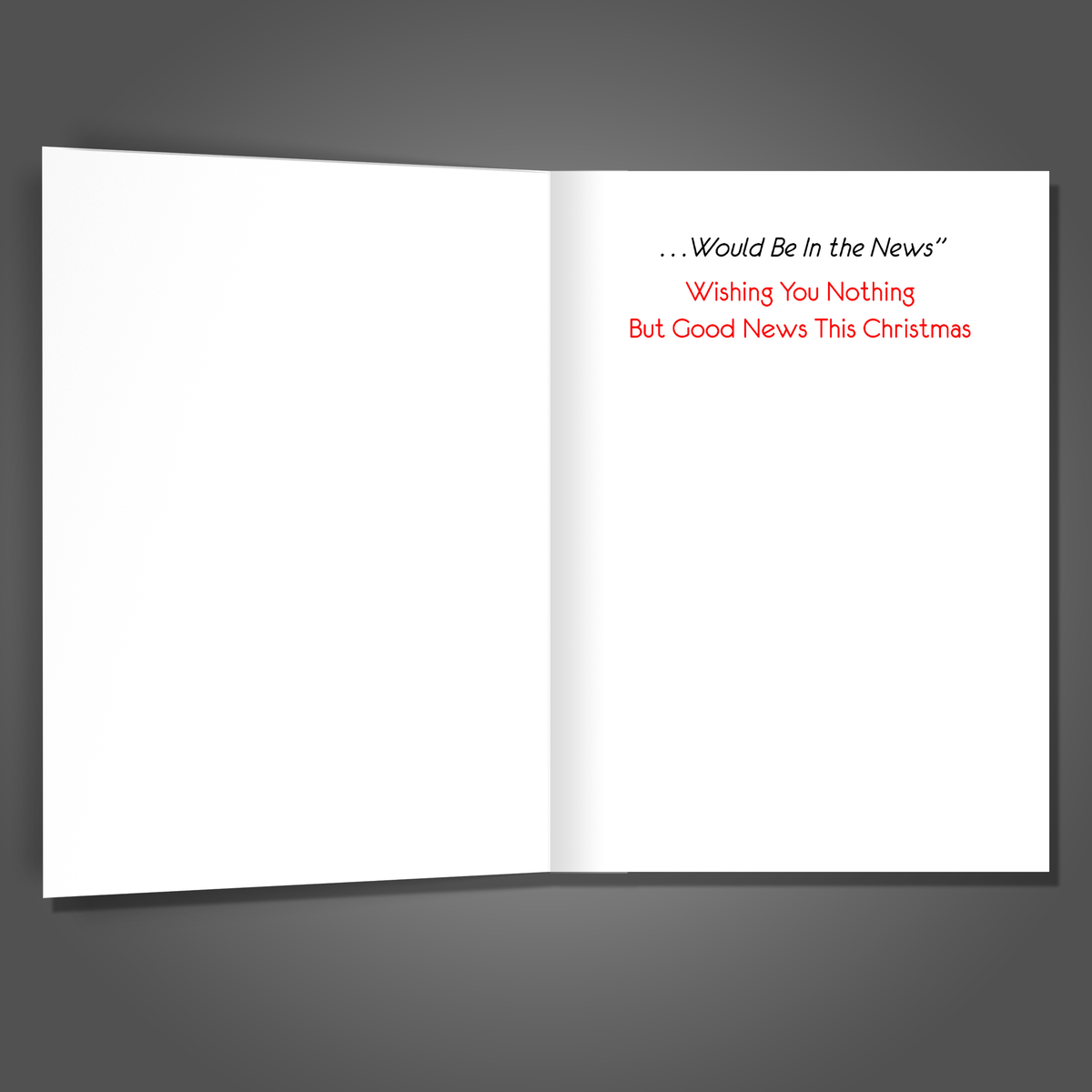 Anti Trump Christmas Card, Funny Political, Dark Humor Holiday Card