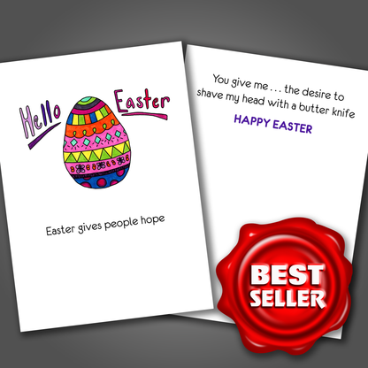 Easter Gives Hope. You Do Not, Easter Card