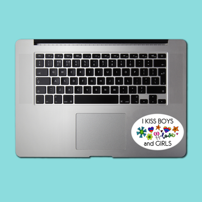 I Kiss Boys and Girls LGBTQ STICKER