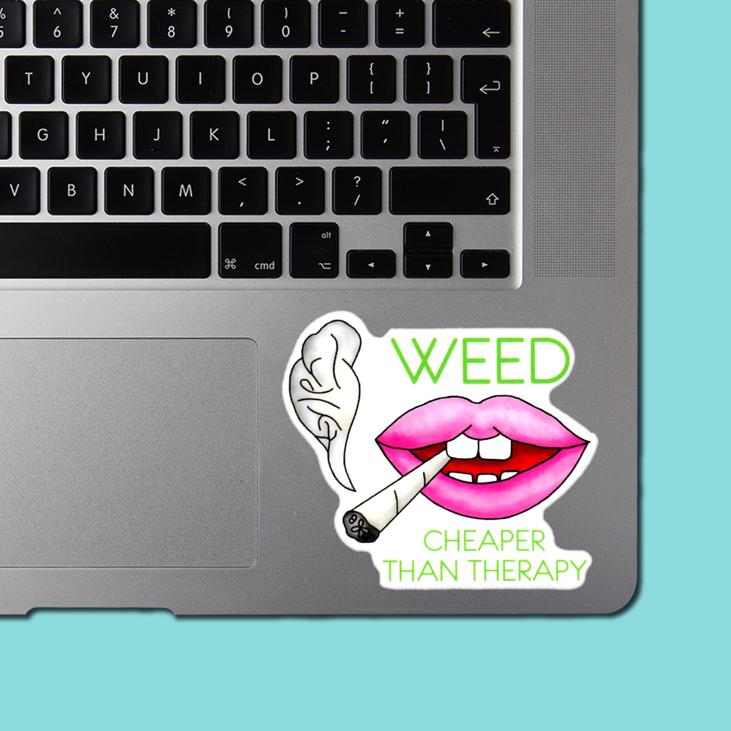 Weed Is Cheaper Than Therapy STICKER