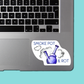 SMOKE POT & ROT - Funny Sarcastic Vinyl Sticker for Laptop, Phone and More