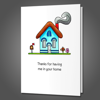 I Shit in Your Bed, Thank You Hospitality Card