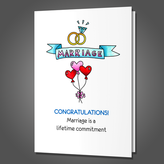 Marriage is Like Prison - Wedding Card