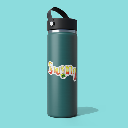 SWING STICKER - Funny Sarcastic Vinyl Sticker for Laptop, Phone and More