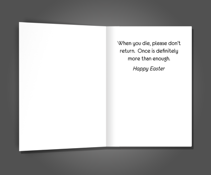 Don't Return, Easter Card