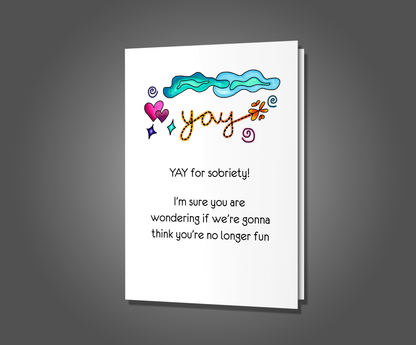 Our New DD, Sobriety Card